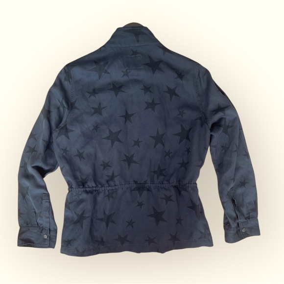 Rails Trey Utility Jacket Charcoal Oversized Stars Print Size Small Lightweight - Picture 4 of 10